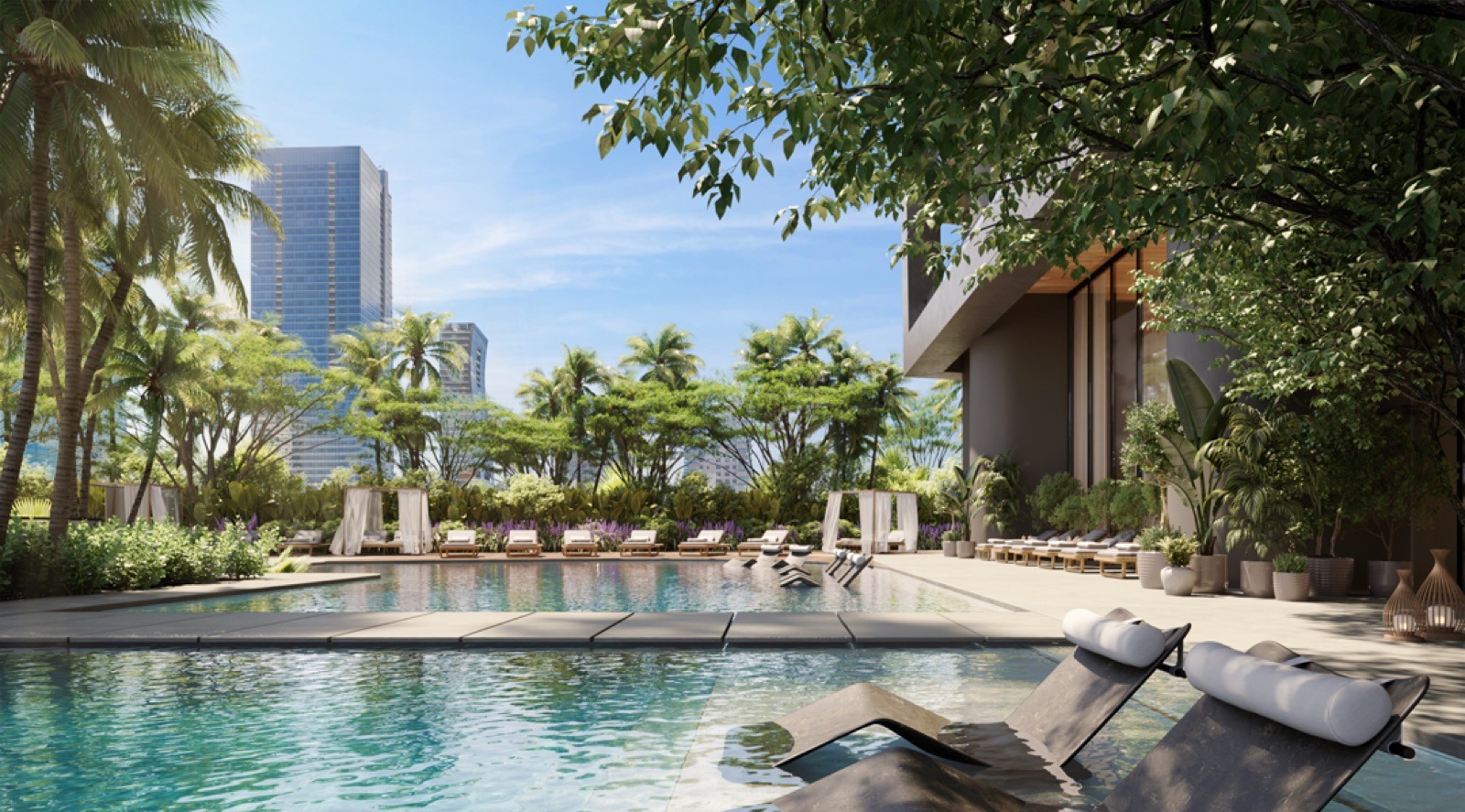 9th-floor pool at ORA by Casa Tua.